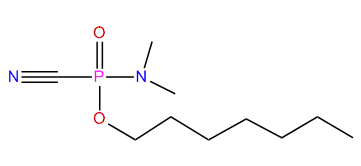 Heptyl dimethylamidocyanidophosphate